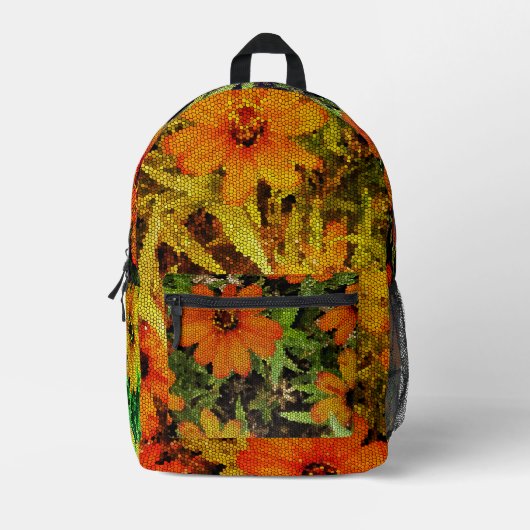 Sac à dos à fleurs en bloc (Recto)