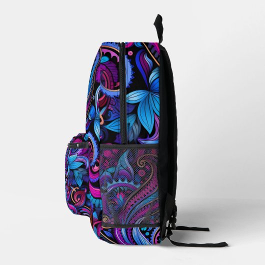 Sac à dos à motif floral Abstrait (Droite)