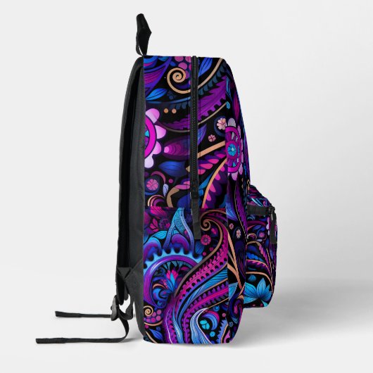 Sac à dos à motif floral Abstrait (Gauche)