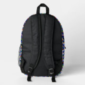 Sac à dos à motifs géométriques colorés (Verso)