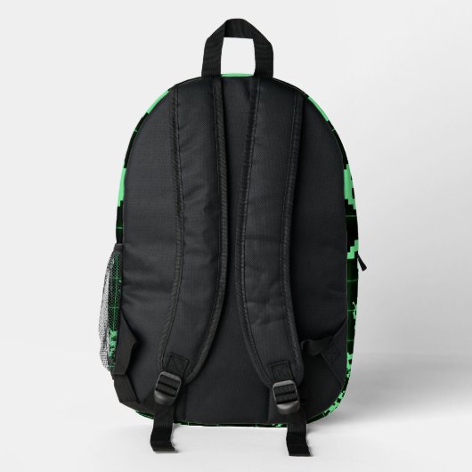Sac à dos Alien Retro Pixel personnalisé (Verso)