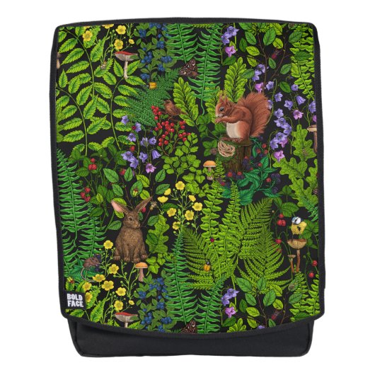Sac À Dos Amimies et plantes des bois (Devant)
