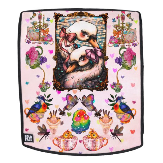 Sac À Dos Amoureux de cygnes (Devant amovible)