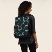 Sac À Dos Amusant monstres noirs moelleux (Porté)