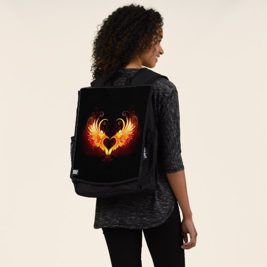 Sac À Dos Angel Fire Heart with Wings (Porté)