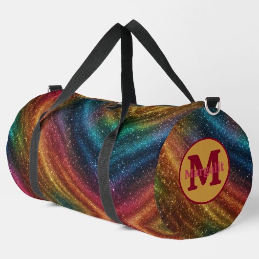 Sac à dos arc-en-ciel à monogramme rayé grand (Coin gauche)