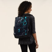 Sac À Dos arrière - plan abstrait 3d avec rayons (Porté)