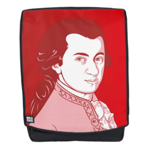 Sac à dos avec Mozart - Style de dessin animé en r
