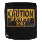 Sac À Dos Avertissement Zone Mistletoe Danger Noël Kiss (Devant amovible)