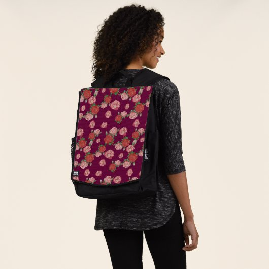 Sac À Dos beau motif de fleurs (Porté)