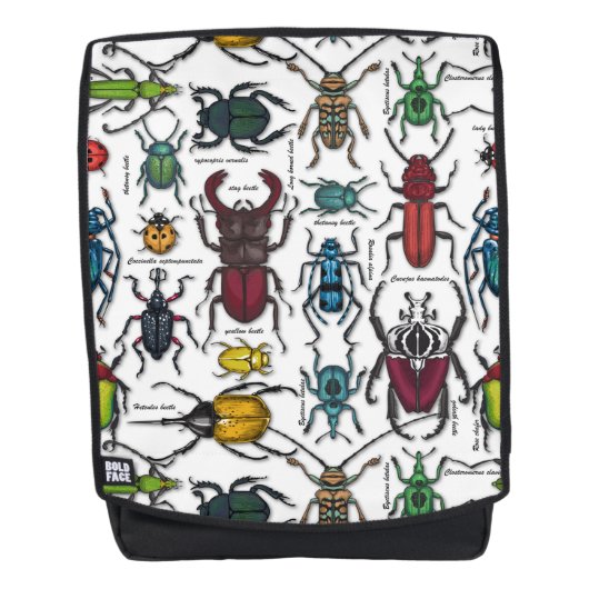 Sac À Dos Beetons sur blanc (Devant)