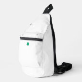 Sac à dos blanc Trèfle irlandais Lucky 4 Leaf (Coin droit)