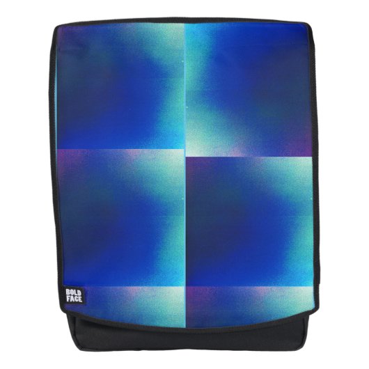 Sac à dos bleu et turquoise (Devant)