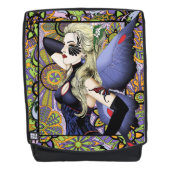 Sac À Dos Blonde Fairy Floral Purple (Devant)