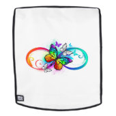 Sac À Dos Bright infinity with rainbow butterfly (Devant amovible)