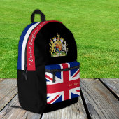 sac à dos British Flag, Royaume-Uni, noir