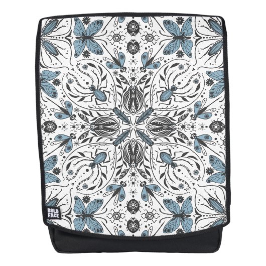 Sac À Dos Bugs, noir et bleu (Devant)