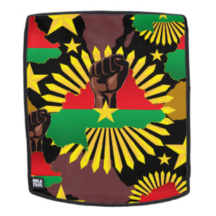 Sac À Dos Burkina Faso Carte, drapeau et première révolution