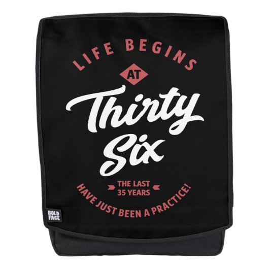 Sac À Dos Cadeau de 36 ans (Devant)
