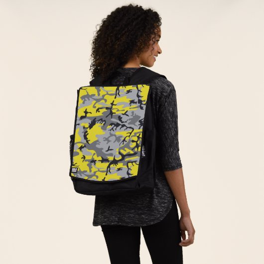 Sac À Dos Camouflage jaune et gris, Militaire, Armée (Porté)