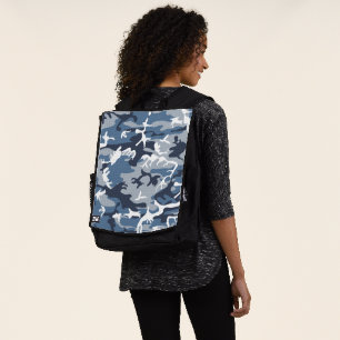 Sac À Dos Camouflage neige hivernale bleue, Militaire, Armée
