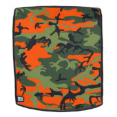 Sac À Dos Camouflage orange et vert, Militaire, Armée (Devant amovible)