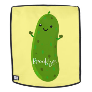 Sac À Dos Caricature de cornichon joyeux