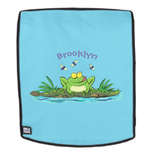 Sac À Dos Caricature de grenouille vert mignon