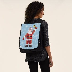 Sac À Dos Caricature de Noël amusante du Père Noël