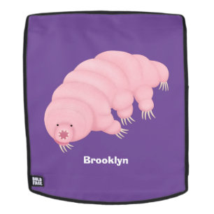 Sac À Dos Caricature d'ours d'eau tardigrade rose mignon