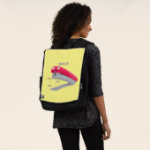 Sac À Dos Caricature en agrafeuse rouge pâle (Porté)