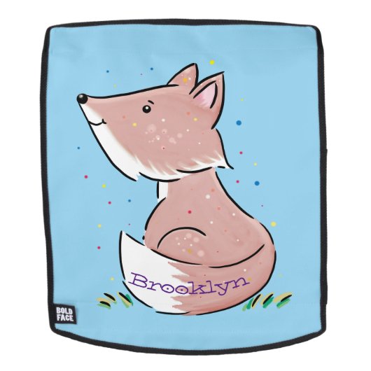 Sac À Dos Caricature pour bébé renard (Devant amovible)