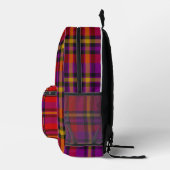 Sac à dos carré rouge violet jaune (Droite)