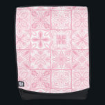 Sac À Dos Carreaux ornés en rose<br><div class="desc">Divers carreaux ornés peints à la main avec des éléments floraux</div>