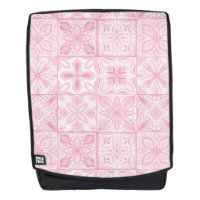 Carreaux ornés en rose