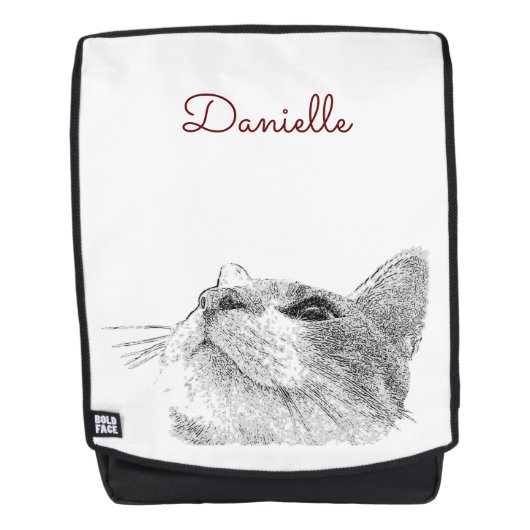 Sac à dos Chat Curieux (Devant)