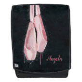 Sac À Dos Chaussures de ballet rose Pop Art (Devant)