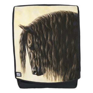 Sac À Dos Cheval noir Friésien