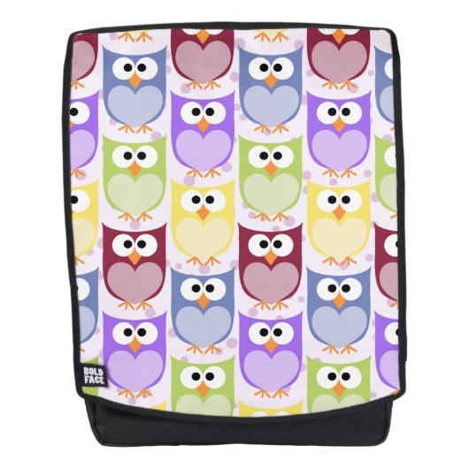 Sac À Dos Chouettes mignonnes, Chouette Motif, Chouettes pou (Devant)