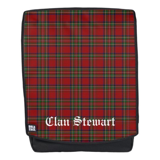 Sac À Dos Clan Stewart Tartan Plaid (Devant)