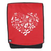 Sac À Dos Coeur de l'espace et de la Science (Devant)