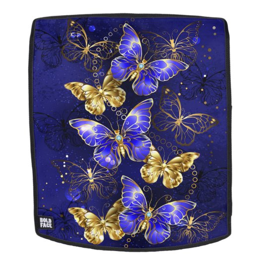 Sac À Dos Composition avec papillons de saphir (Devant amovible)