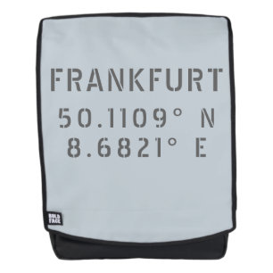 Sac À Dos Coordonnées de latitude et de longitude de Francfo