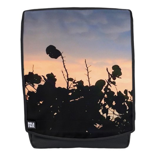 Sac À Dos Coucher de soleil en dentelle noire (Devant)