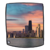 Sac À Dos Coucher de soleil profond Chicago  (Devant amovible)