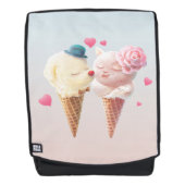 Sac À Dos Couple de crème glacée - Amour au premier coup (Devant)