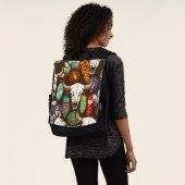 Sac À Dos Crâne de buffle emblème amérindien (Porté)
