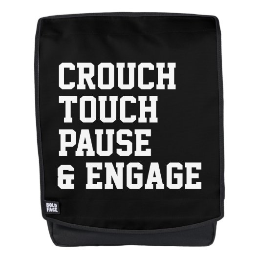 Sac À Dos Crouch touch pause engager rugby dire sport (Devant)