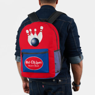 Sac à dos customisé à chaussures de bowling