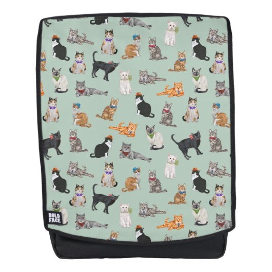 Sac À Dos Cute Dapper Kitties Motif de chat (Devant)